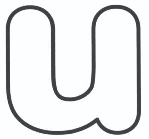free printable lowercase bubble letters lowercase u