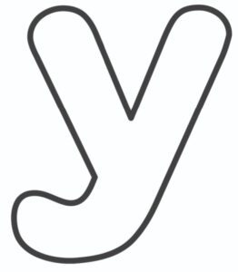 free printable lowercase bubble letters lowercase y bubble letter