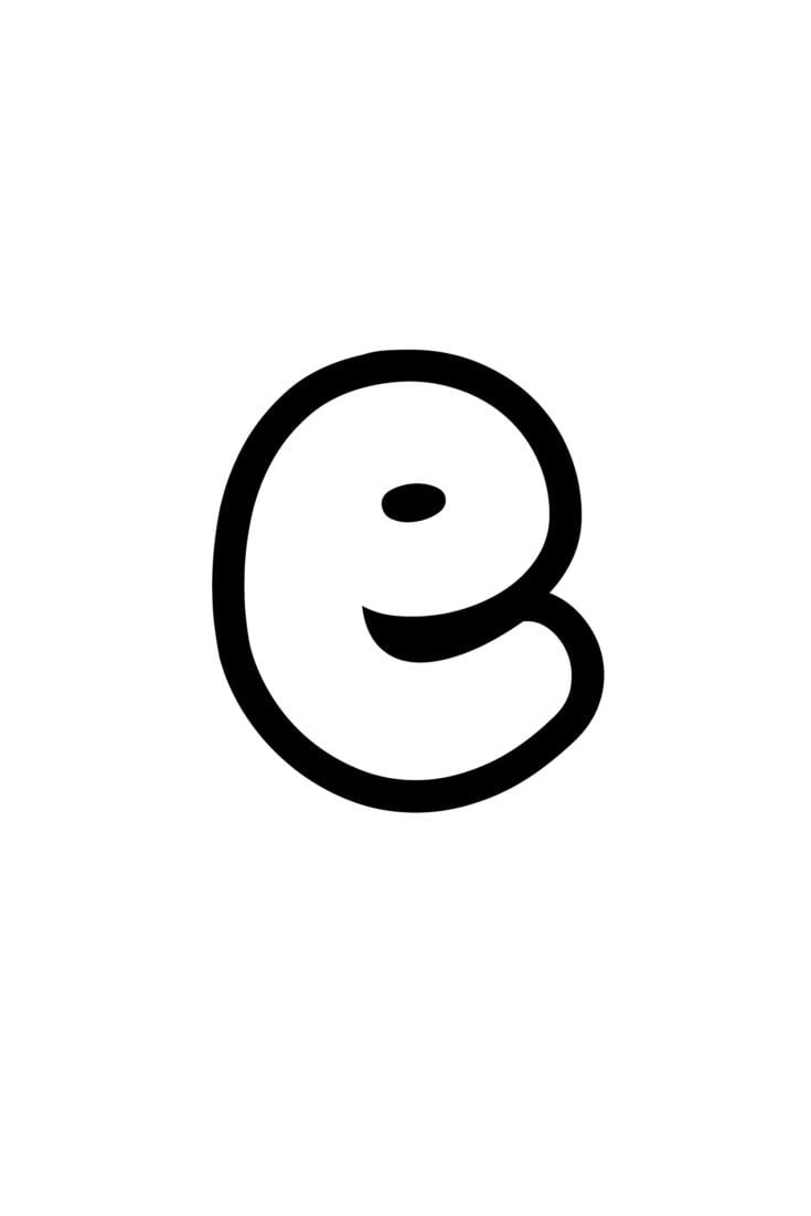 Free Printable Lowercase Bubble Letters Alphabet Stencils