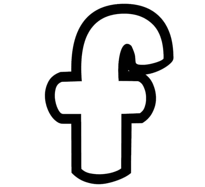 Free Printable Lowercase F Bubble Letter Stencil
