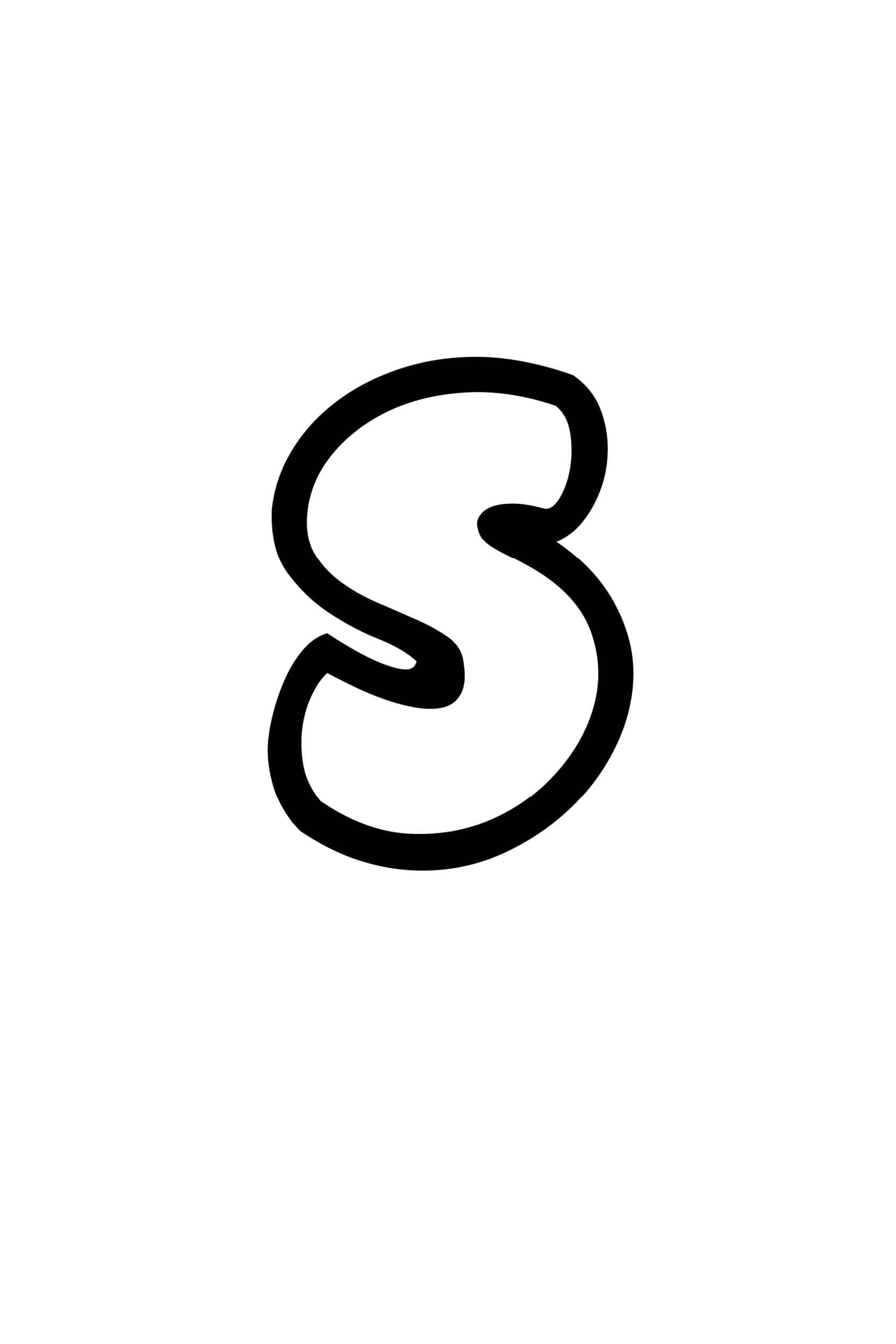 free printable lowercase bubble letters alphabet stencils freebie