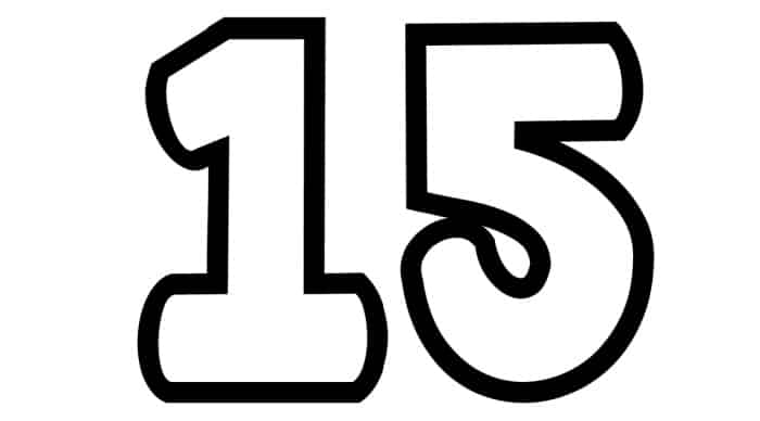 Number 15 Archives The Art Kit Free Printable Number Bubble Letters 
