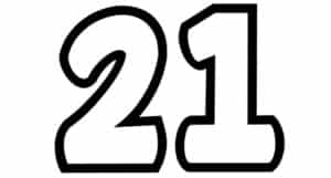 free printable number bubble letters bubble number 21 freebie