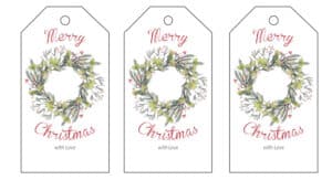 Printable Christmas Tags (6 Styles) - Freebie Finding Mom
