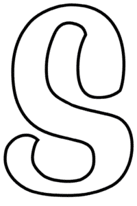 printable cursive bubble letter s freebie finding mom