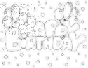 Happy Birthday Bubble Letters (3 Styles) - Freebie Finding Mom
