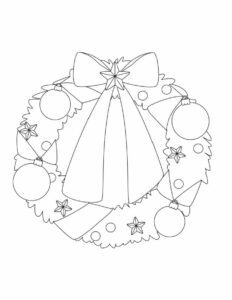 3 Free Christmas Wreath Coloring Pages - Freebie Finding Mom