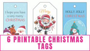 Printable Christmas Tags (6 Styles) - Freebie Finding Mom