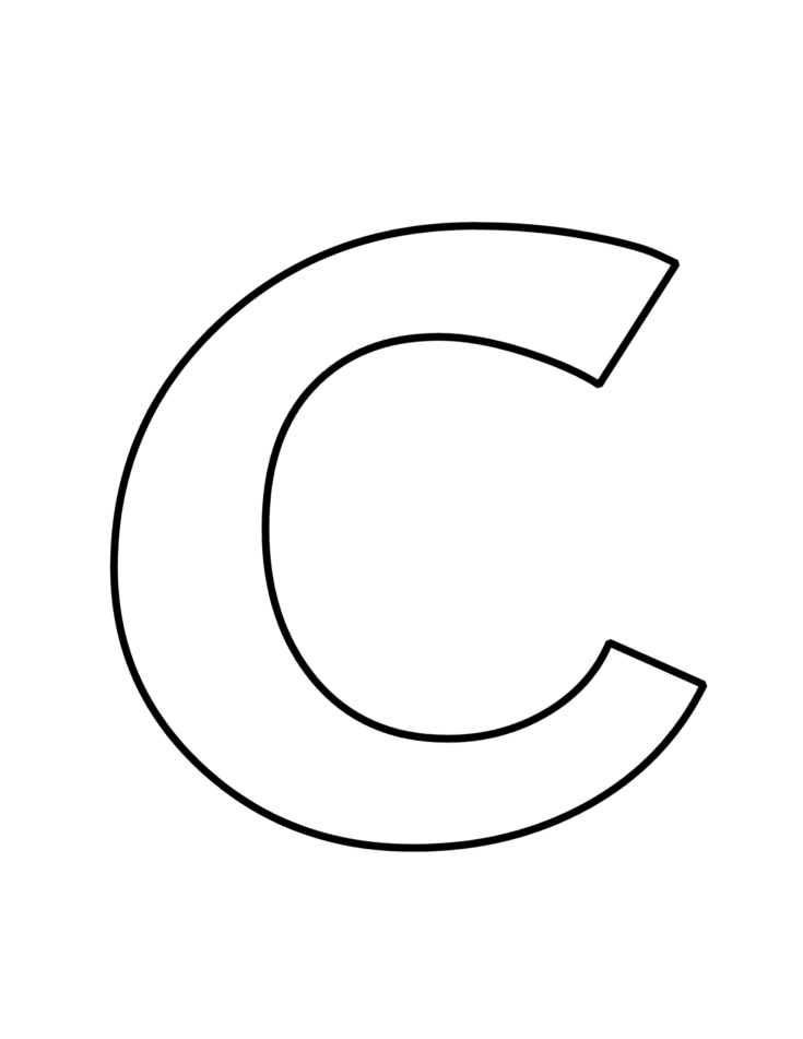 bubble letter c free printable freebie finding mom