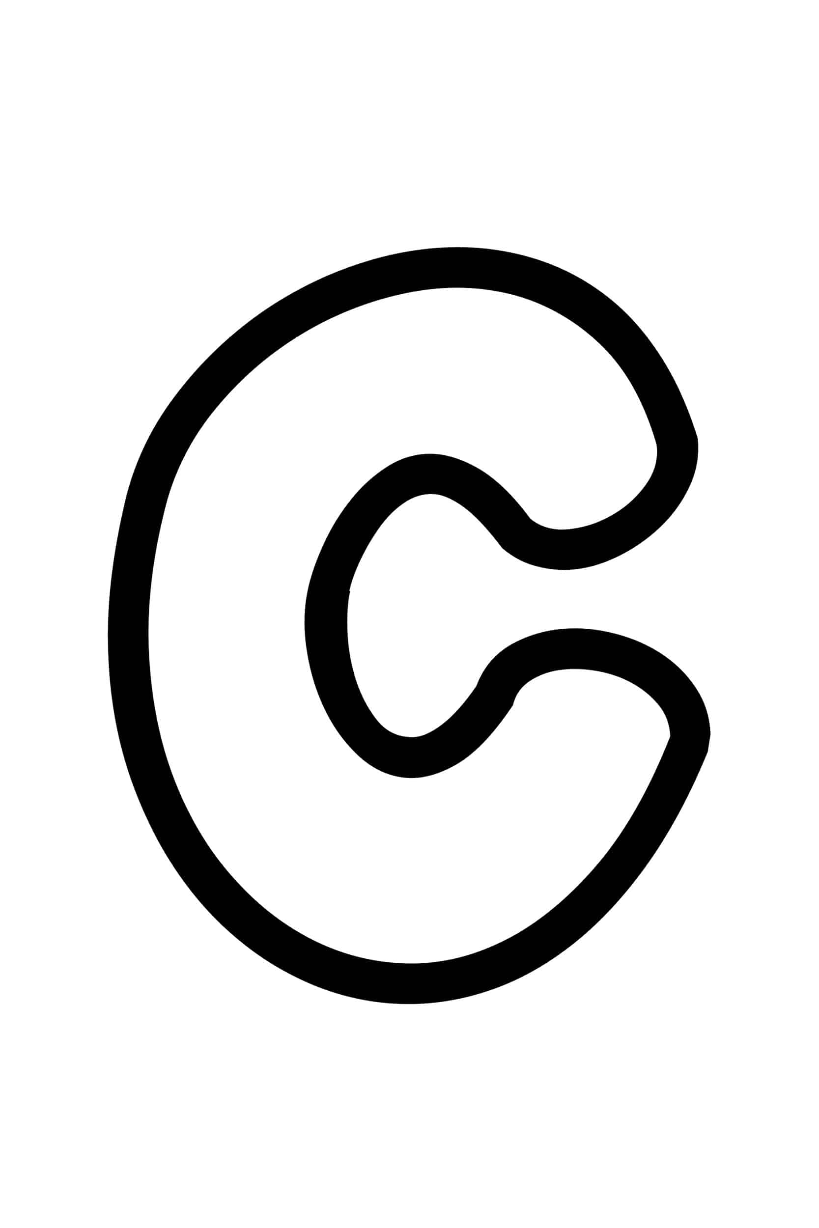 Bubble Letter Stencil Printable Free