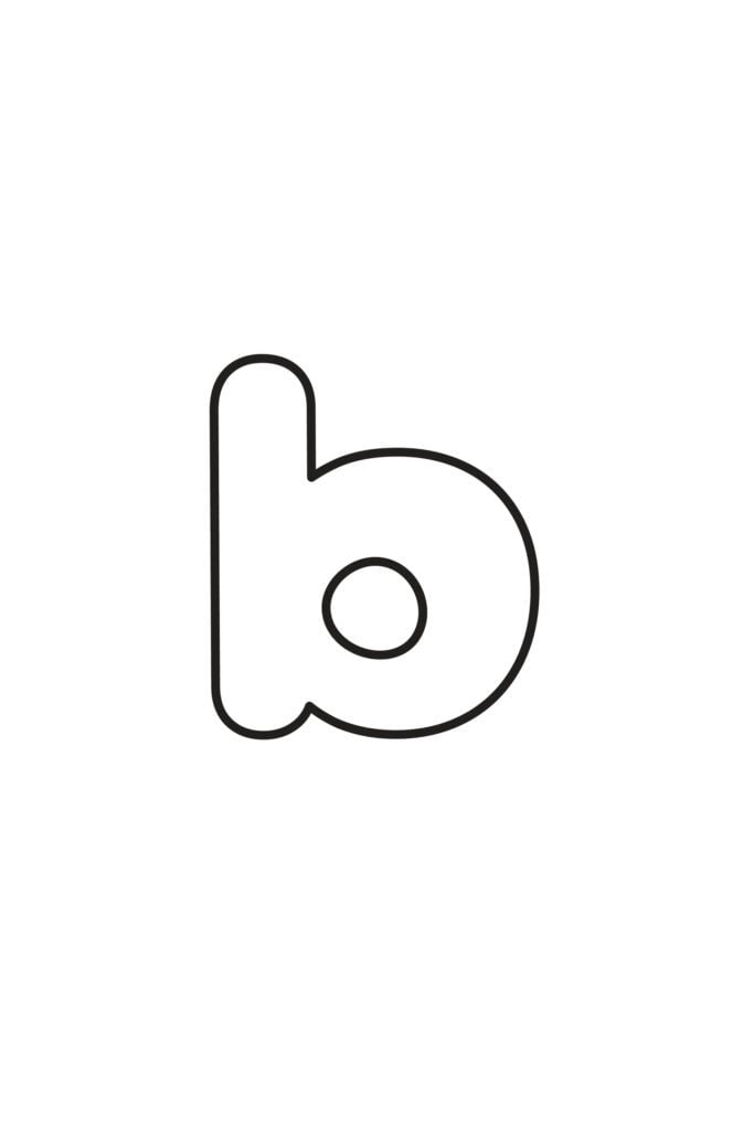 Free Printable Lowercase Bubble Letters Lowercase B Bubble Letter