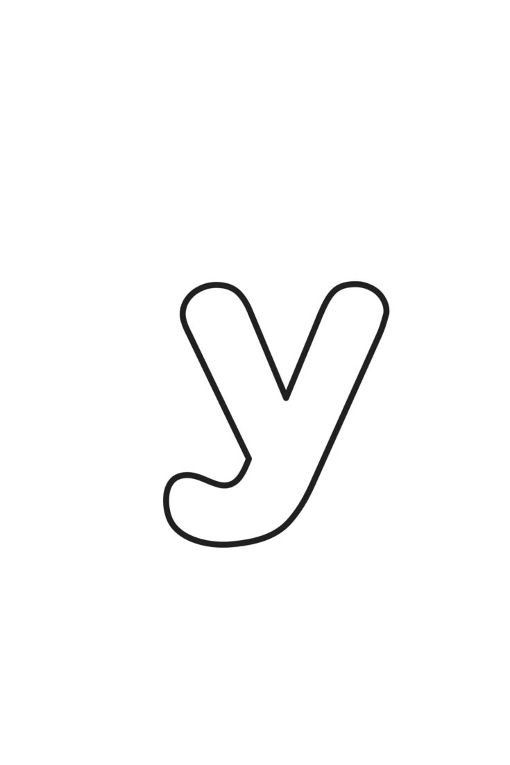 Printable Bubble Letter Y darmowe Znalezienie Mamy Les Perrieres