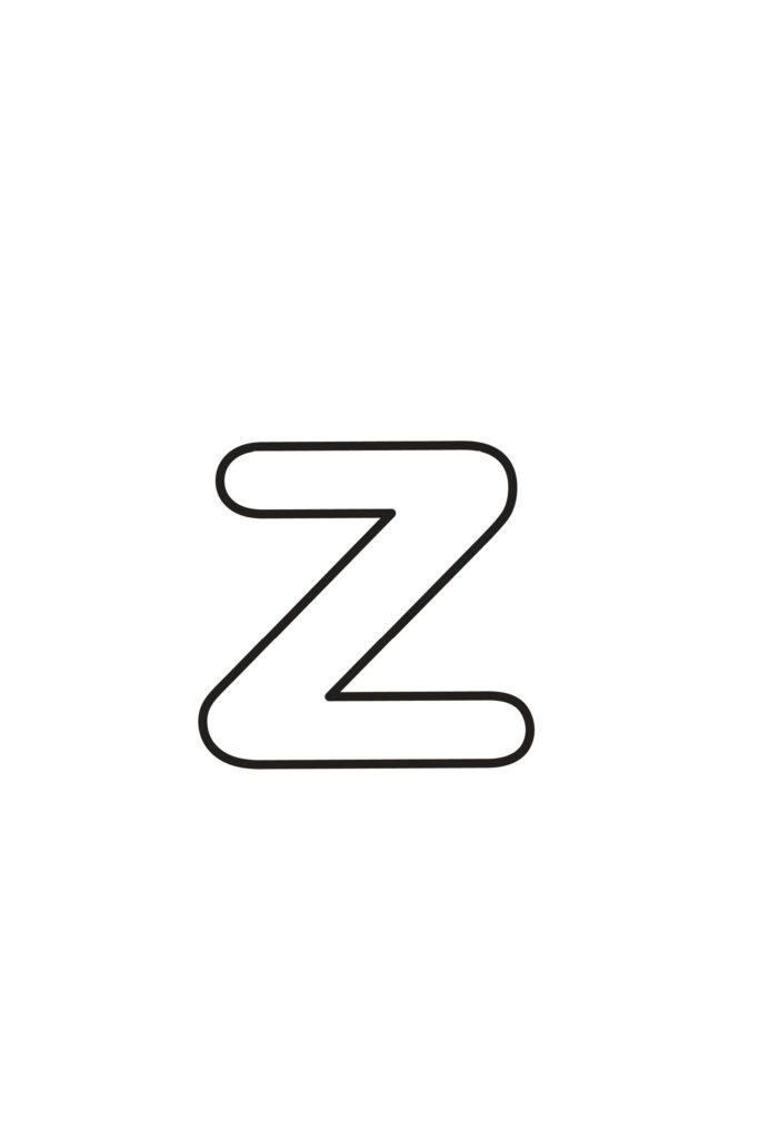 Free Printable Lowercase Bubble Letters Lowercase Z Bubble Letter