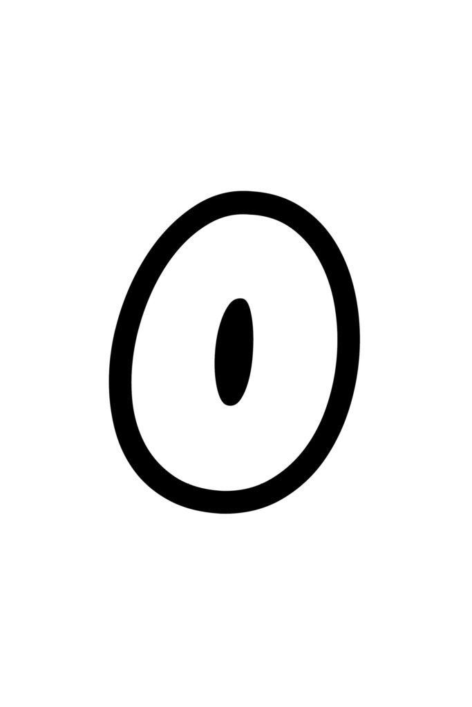 Free Printable Lowercase O Bubble Letter Stencil