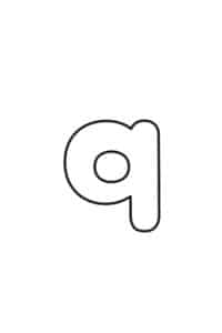 Printable Christmas Bubble Letter Q