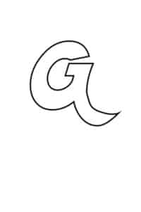 Free Printable Bubble Letter G