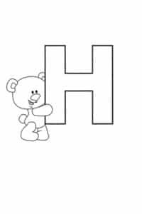 free printable bubble letter h freebie finding mom