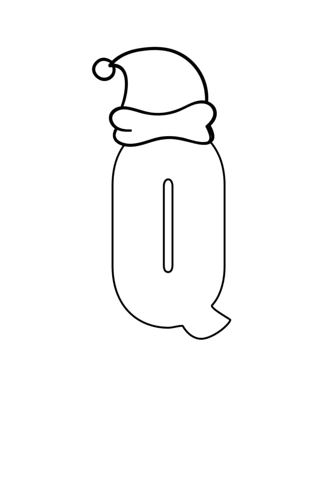 Free Printable Bubble Letter Q