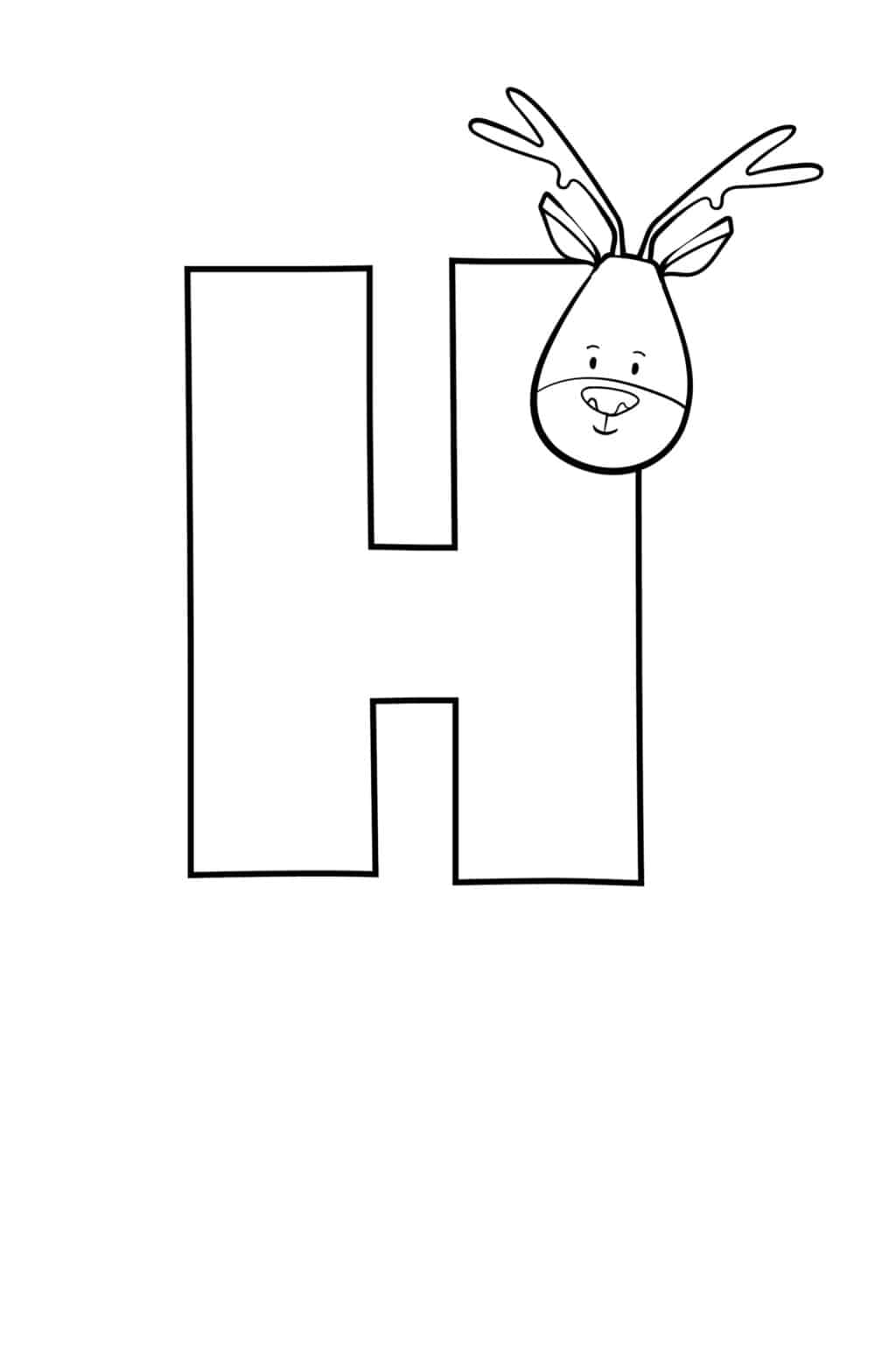 Bubble Letter H (Uppercase & Lowercase) - Freebie Finding Mom