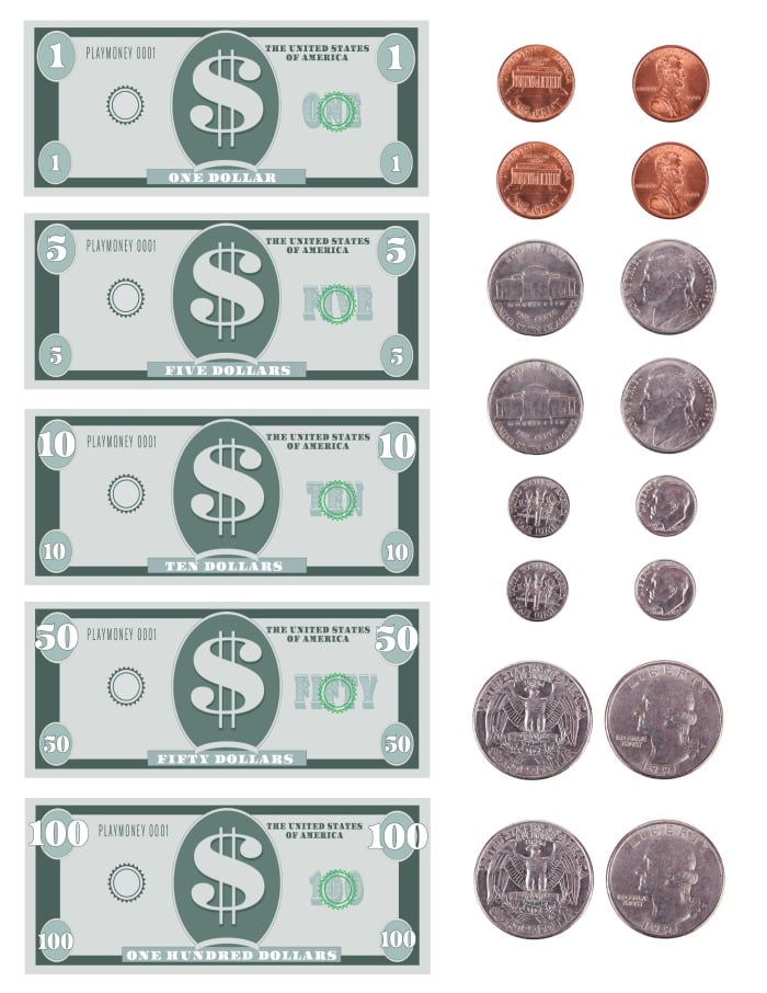 Free Printable Coins For Classroom
