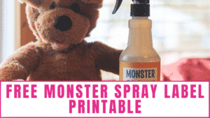 Free Monster Spray Label Printable - Freebie Finding Mom