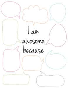 4 Free Printable Self Esteem Worksheets - Freebie Finding Mom