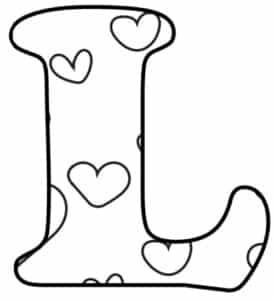 free printable valentine bubble letters bubble letter l freebie