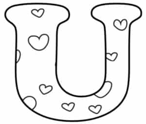 free printable valentine bubble letters bubble letter u freebie