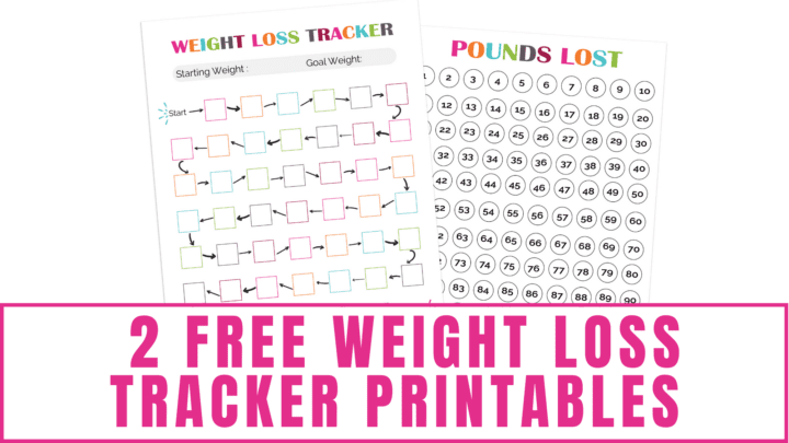 2 Free Weight Loss Tracker Printables - Freebie Finding Mom
