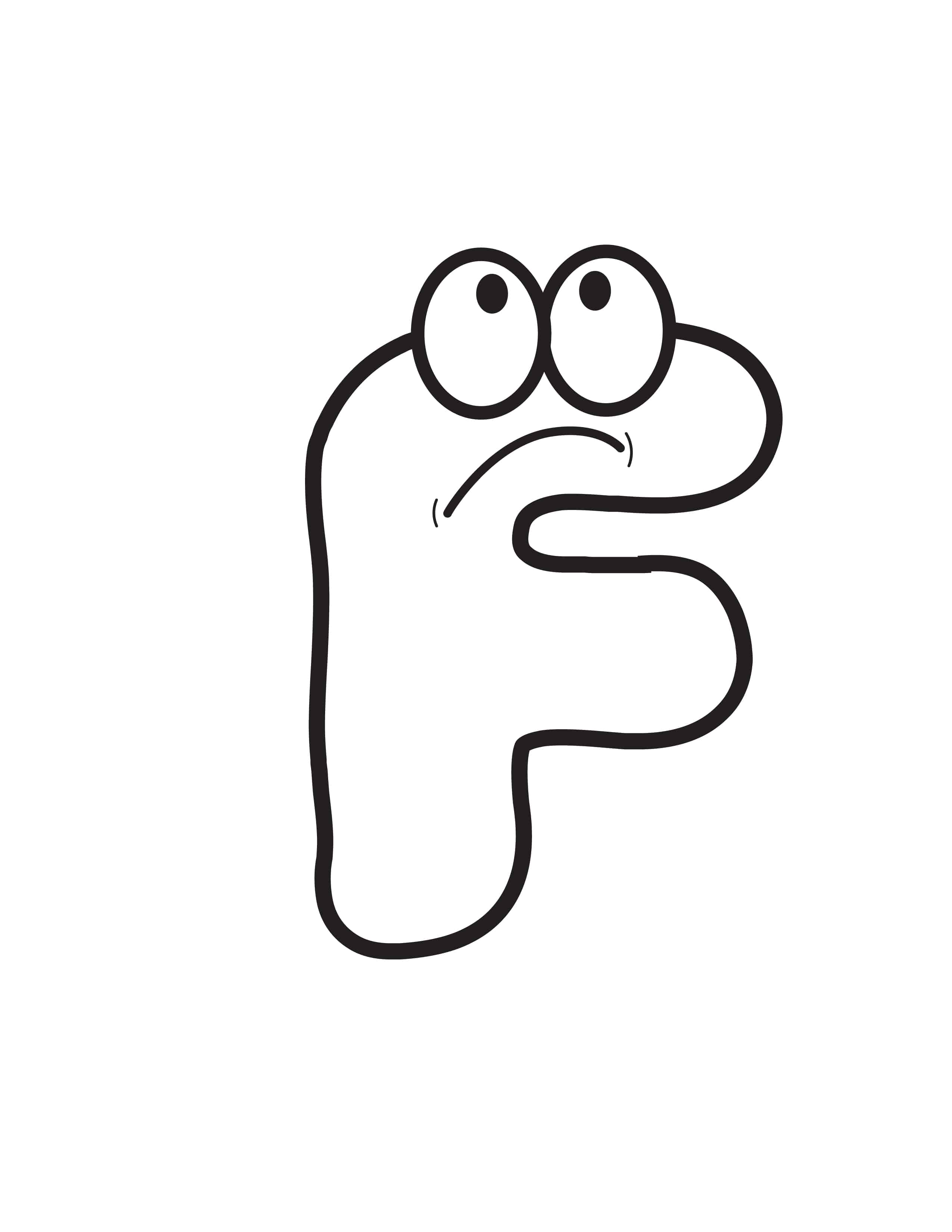 free printable cartoon letters cartoon letter f freebie finding mom