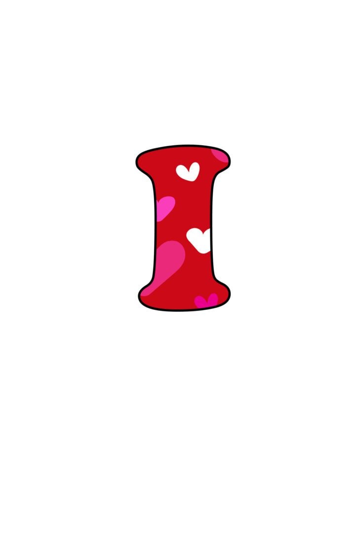 Free Printable Bubble Letters: Colorful Valentine Alphabet