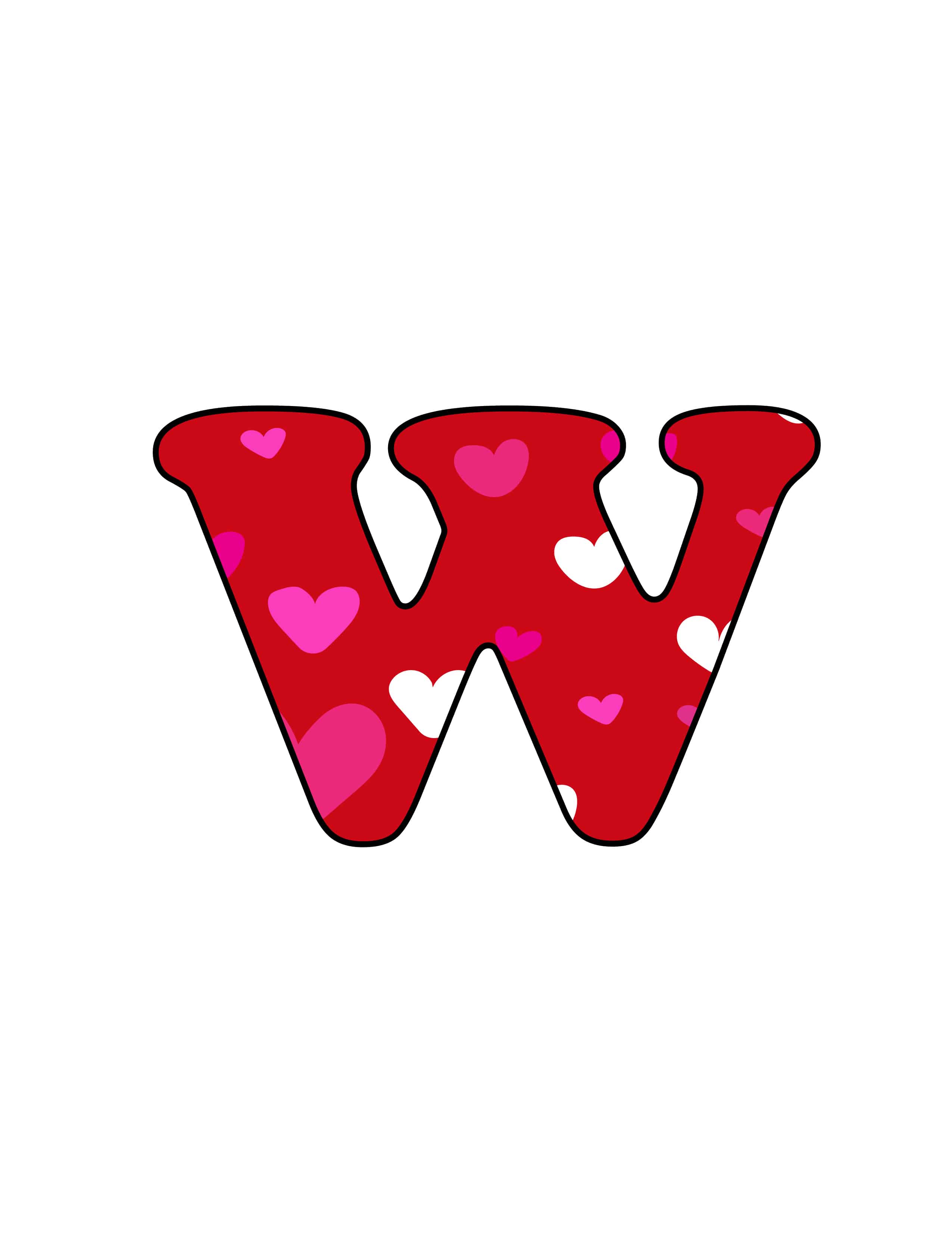 Printable Letters W