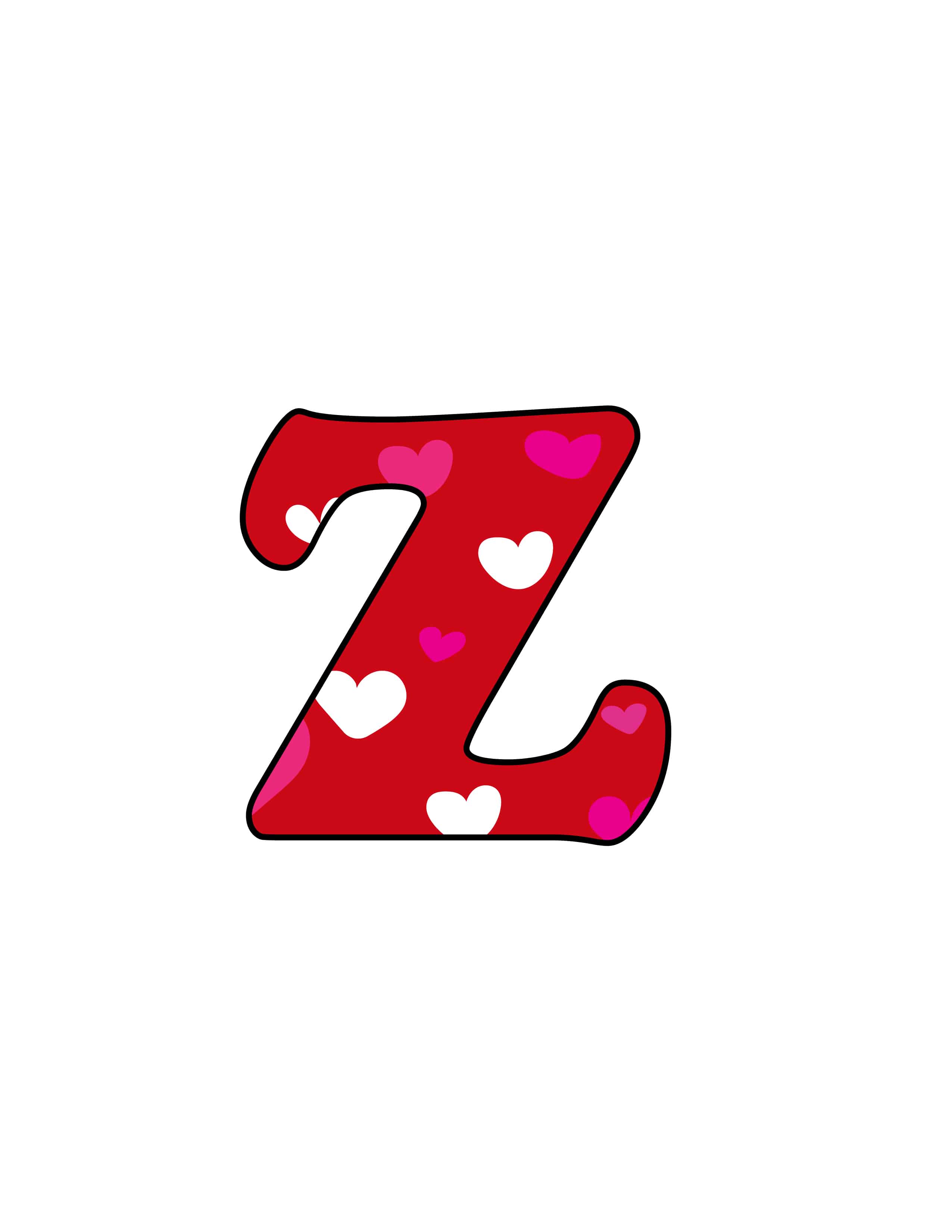 free printable colorful bubble letters valentine bubble letter z freebie finding mom