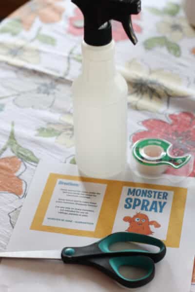 Free Monster Spray Label Printable - Freebie Finding Mom