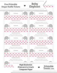 10 Free Printable Diaper Raffle Tickets - Freebie Finding Mom