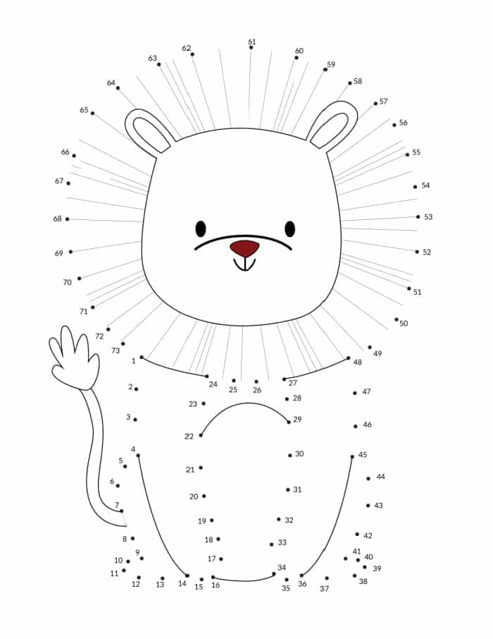 Medium Dot To Dot Printables