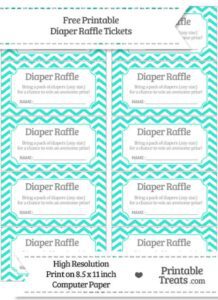 10 Free Printable Diaper Raffle Tickets - Freebie Finding Mom