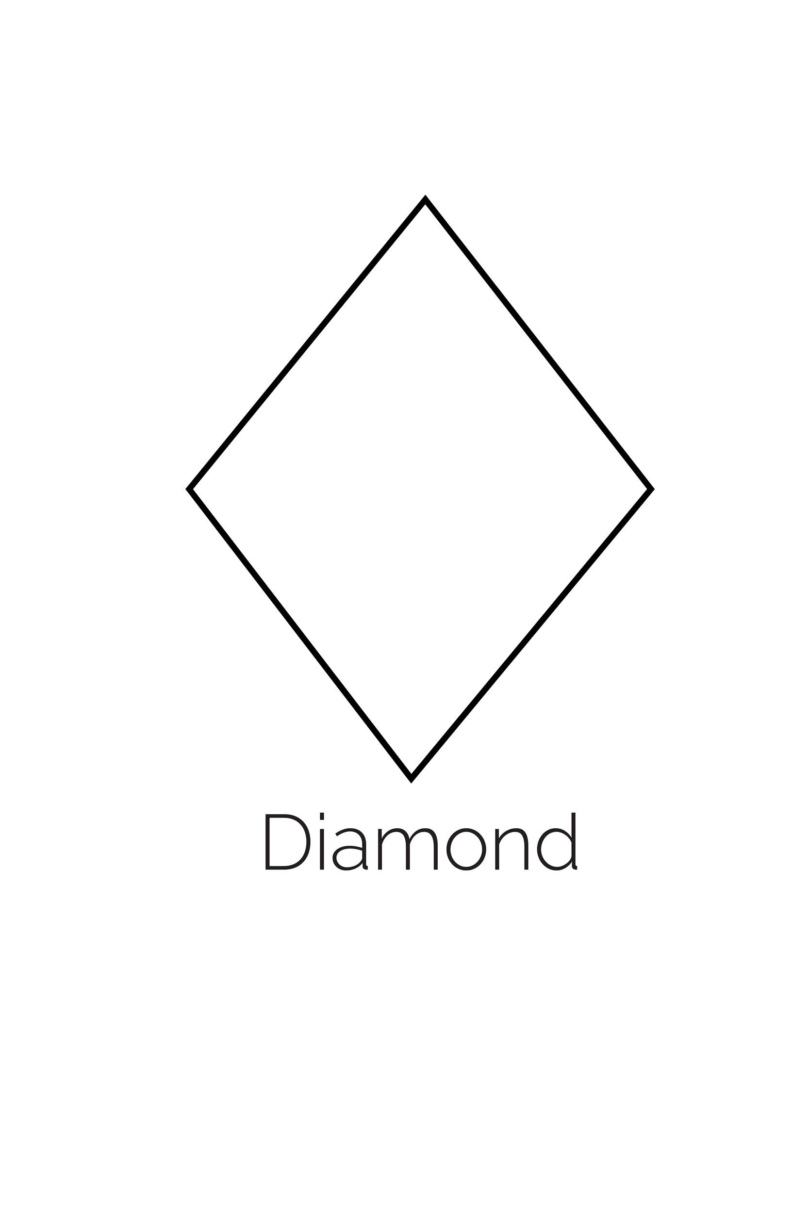 Free Printable Diamond Shape - Freebie Finding Mom