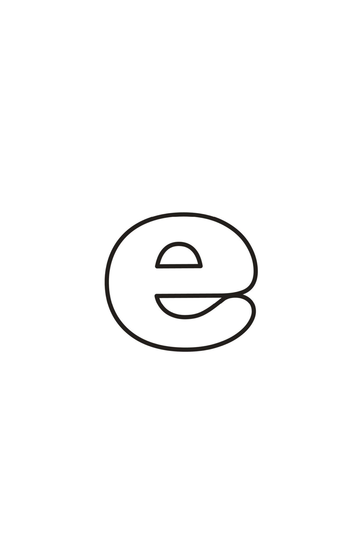 Free Printable Bubble Letters: Uppercase and Lowercase E Free Printable Bubble Letters: Uppercase and Lowercase E
