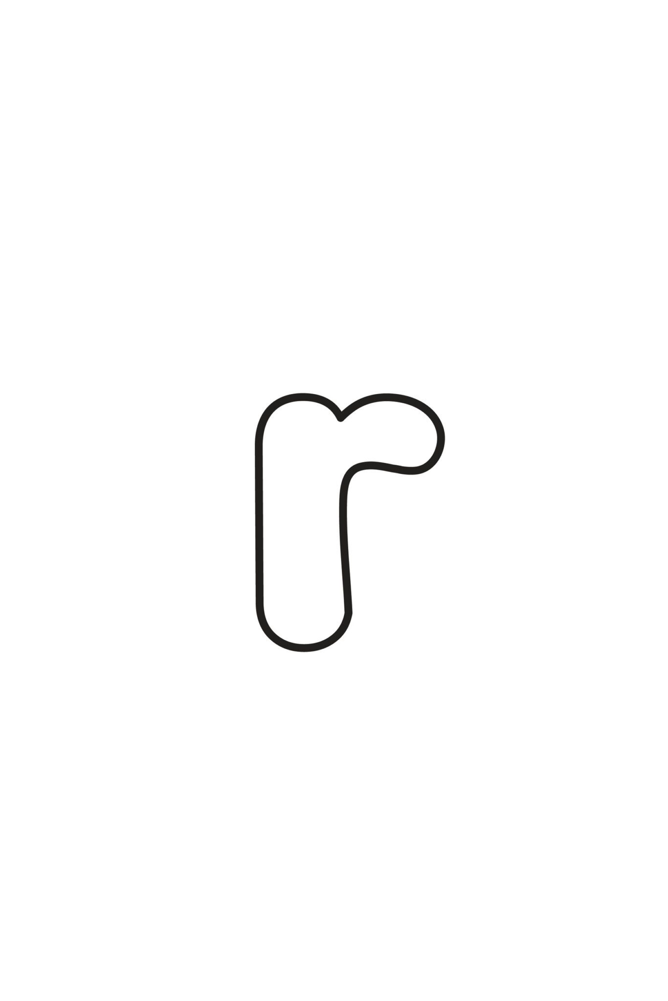 Free Printable Bubble Letter R