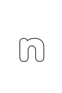 free printable bubble letter n freebie finding mom