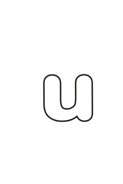 free printable bubble letter u freebie finding mom