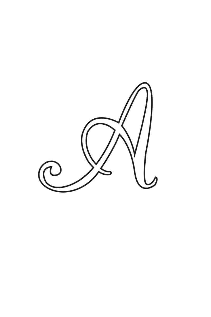 5 Free Printable Alphabet Calligraphy Letters - Freebie Finding Mom