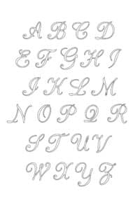 5 Free Printable Alphabet Calligraphy Letters - Freebie Finding Mom