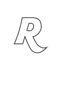 Free Printable Bubble Letter R