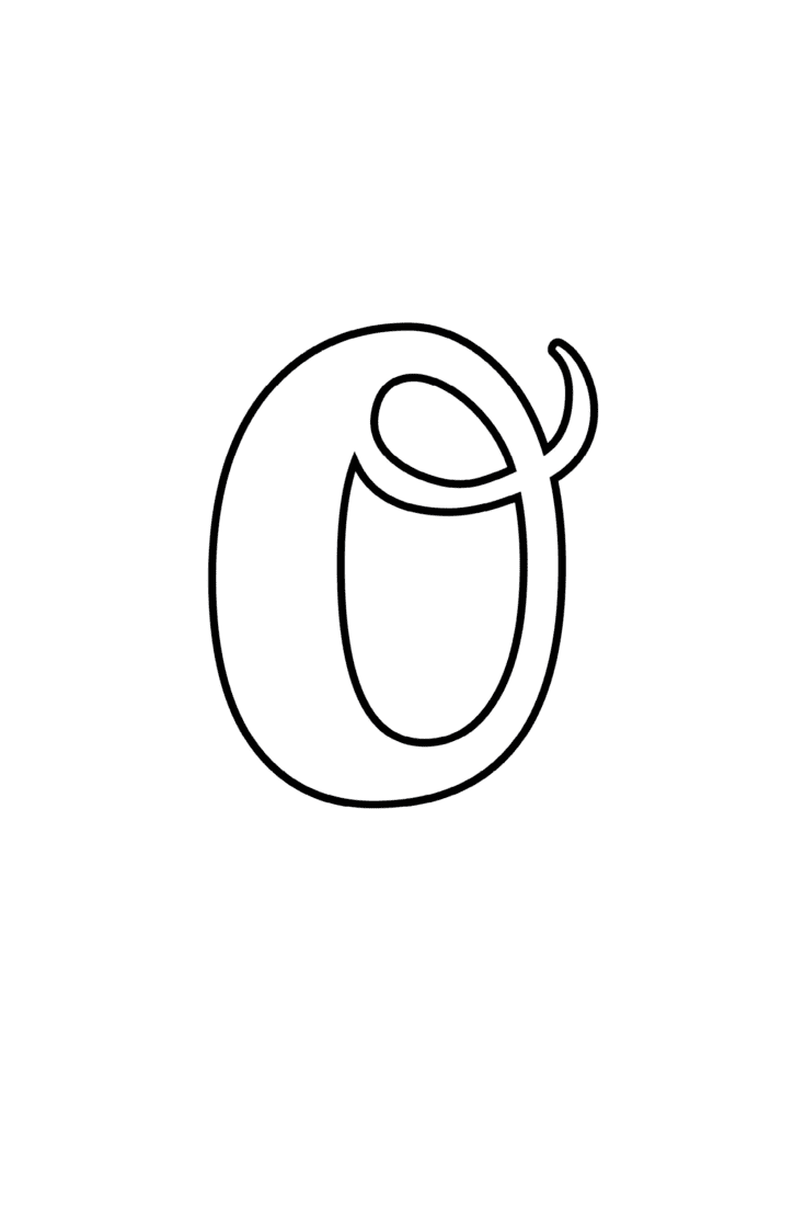 O2 Bubble Letters Free Printable Bubble Letters: Valentine Bubble Letter O