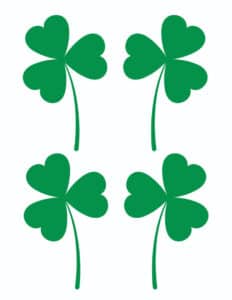 6 Free Printable Shamrock Templates