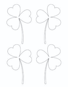 6 Free Printable Shamrock Templates