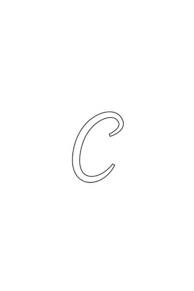 free printable calligraphy lowercase letters calligraphy lowercase C