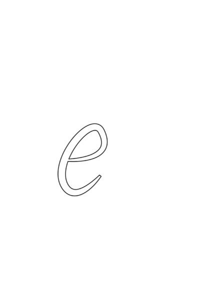 free printable calligraphy lowercase letters calligraphy lowercase E